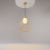 Nowoczesna designerska lampa wisząca podłużna metalowa mosiądz Levitation MAYTONI MOD376PL-01G1