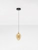Nowoczesna lampa wisząca LED owalna złoty szklany klosz uniwersalna klasyczna minimalistyczna VAZENDO LE45118 Luces Exclusivas