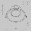 Downlight Okrągły DOT DL028-2-01B MAYTONI