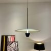 Nowoczesna czarna lampa wisząca ozdobna LED CCT metalowa industrialna minimalistyczna UFO S LP-0408/1P S BK BK LIGHT PRESTIGE