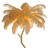 Dekoracyjna nowoczesna beżowa lampa stojąca podłogowa pióra 5 źródeł światła designerska boho EMU ST-DN128-F beige Step Into Design