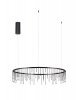Elegancka Czarna Lampa Wisząca w Kształcie Okręgu Luces Exclusivas HUARAZ LE44451