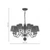 Żyrandol Angielski CHROM LILOSA 8684 AMPLEX