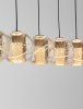 Oryginalna Złota Lampa Wisząca Nad Stół Szklane Kule w Stylu Art Deco LUCES EXCLUSIVAS CUYO LE44720
