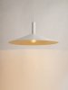 Lampa wisząca zwis pojedynczy talerz Capri M Sigma 41015 biały-złoty nad stół nad wyspę