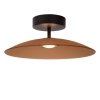 Minimalistyczny Plafon Sufitowy Nowoczesny LED Bursztynowy Klosz MENGA 25117/10/62 LUCIDE