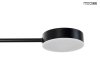 Nowoczesna czarna lampa wisząca Piazetta Moosee szklane MSE1501100140 led 6W 3000K