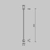 Elementy systemu szynowego system magnetyczny Flarity aluminium mosiądz Accessories for tracks Flarity MAYTONI TRA159C-IPCL1-BS