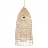 Rattanowa Lampa Wisząca w Stylu Boho Naturalna COLONIAL BAYU036N-L-45x90 BAZAR BIZAR