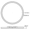 Plafon Sufiitowy Okrągły LED CCT czarny 28cm PRYZMA LP-1707/1C-28 BK LIGHT PRESTIGE