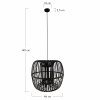 Lampa sufitowa bambusowa 46x46x40cm