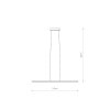 Nowoczesna lampa wisząca listwa biała led 27W BAR LED S 4000K 11584 Nowodvorsli Lighting