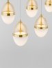 Nowoczesna Złota Lampa Wisząca LED ARENA LE44332 LUCES EXCLUSIVAS