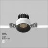 Czarna Oprawka Wpuszczana Downlight Round Maytoni DL058-7W3K-TRS-B