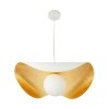 Lampa wisząca ozdobna aluminiowa biała industrialna designerska elegancka mleczny szklany klosz ENZO ST-F22020601-D80 white Step Into Design