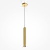  Lampa wisząca minimalistyczna aluminium mosiądz nad stół do jadalni do salonu regulacja wysokości Pro Focus MAYTONI MOD161PL-01BS1
