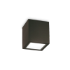 Zewnętrzny Kwadratowy Nowoczesny Plafon Sufitowy Czarny TECHO 251530 IDEAL LUX