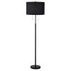 Klasyczna Lampa Stojąca Czarna Drewniane Elementy FOGO LP-0304/2F BK LIGHT PRESTIGE