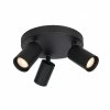 Czarna Lampa Sufitowa Plafon NESTO SPL-23436-3R-BK ITALUX