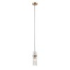 Złota lampa wisząca szklane sople nad stół salonowa TARASO ITALUX PND-40760-1-HBR