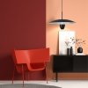 Nowoczesna czarna lampa wisząca ozdobna LED CCT metalowa industrialna minimalistyczna UFO S LP-0408/1P S BK BK LIGHT PRESTIGE