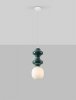 Designerska Lampa Wisząca z Ceramiki w Kolorze Zielonym Luces Exclusivas VILROSA LE44559