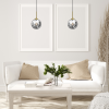 Lampa Wisząca Czarna Srebrna Kula Fi 170 REFLEX MLP8413 MILAGRO