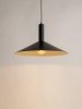 Lampa wisząca zwis pojedynczy talerz Capri S Sigma 41010 Czarny/złoty nad stół nad wyspę