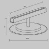 Ścieżka świetlna lampa na szynoprzewodzie okrągła LED minimalistyczna aluminium biała Relax MAYTONI TR107-2-5W3K-W