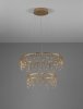 Elegancka Złota Lampa Wisząca w Kształcie Okręgów Glamour Luces Exclusivas HUARAZ LE44453