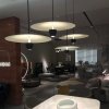 Nowoczesna czarna lampa wisząca ozdobna LED CCT metalowa industrialna minimalistyczna UFO S LP-0408/1P S BK BK LIGHT PRESTIGE