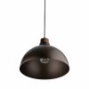 Minimalistyczna lampa wisząca w stylu rustykalnym brązowa z elementem drewnianym CAP BROWN 6926 TK-Lighting 