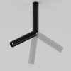 Lampa sufitowa LED regulowana tuba czarna aluminiowa nowoczesna klasyczna Focus T MAYTONI C142CL-6W3K-B