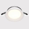 Lampa wbudowana wpuszczana w sufit LED okragła aluminiowa biała Okno MAYTONI DL055-18W3K-W