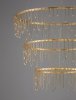 Elegancka Złota Lampa Wisząca w Kształcie Okręgów Glamour Luces Exclusivas HUARAZ LE44454