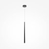 Lampa wisząca sopel nowoczesna minimalistyczna LED aluminium czarna regulacja wysokości do jadalni salonu Cascade MAYTONI MOD132PL-L6BK