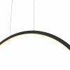 Lampa wisząca okrąg ring do łazienki Loop M PL0119-85-BK Yaskr czarna IP44 LED 3000K