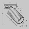  Ścieżka świetlna lampa szynowa nowoczesna regulowana tuba aluminium czarny Calipso MAYTONI TR218-1-GU10-BK