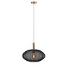 Lampa Wisząca Nowoczesna Czarny Klosz Materiałowy CORINA 03447/52/30 LUCIDE