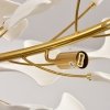  Dekoracyjna nowoczesna biała lampa wisząca ceramiczne listki 7 źródeł światła podłużna designerska boho BOTANIKA XY080P-120 Step Into Design
