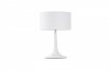 Lampa stołowa nocna z abażurem biała NIANG Azzardo AZ2917 do sypialni salonowa