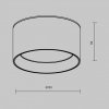 Lampa Sufitowa Tuba Czarno Złota LED MAYTONI VEGA C089CL-12W3K-BMG
