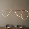 Nowoczesna Lampa Wisząca Designerska Tuba LED Mosiądz ATTALEA 97629 ENDON