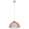 Lampa wisząca drewniana styl skandynawski szklany klosz TRE 8634 Argon 
