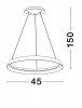 Nowoczesna lampa wisząca LED okrąg w kolorze brązowym BATALLAS LE44788 Luces Exclusivas