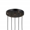 Kryształowa lampa wisząca Żyrandol zwis Torno Italux PND-40813-5R-BK-HBR jadalniana nad stół czarny złoty