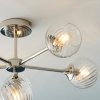 Dekoracyjny Plafon Sufitowy Vintage Szklane Klosze Kule Nikiel ALLEGRA 104050 ENDON