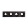 Oprawa wpustowa do skompletowania minimalistyczna prostokąt biała metalowa Modular H180.03 MAXLIGHT 
