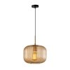 Nowoczesna Dekoracyjna Lampa Wisząca Szklany Bursztynowy Klosz GAVINO PND-26476-1-BRO-AMB ITALUX