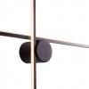 Nowoczesny kinkiet geometryczny czarny LED IP44 ARNE W0370 MAXLIGHT